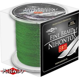Плетеный шнур Mikado Nihonto Fine Braid 0,10 green (300 м)
