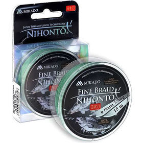 Плетеный шнур Mikado Nihonto Fine Braid 0,25 green (15 м)
