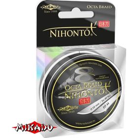 Плетеный шнур Mikado NIHONTO OCTA BRAID 0,08 black (10 м) - 5.15 кг.