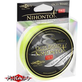 Плетеный шнур Mikado NIHONTO OCTA BRAID 0,08 fluo (150 м) - 5.15 кг.