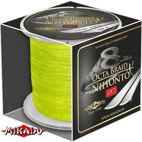 Плетеный шнур Mikado NIHONTO OCTA BRAID 0,08 fluo (300 м) - 5.15 кг.