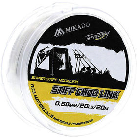 Поводковый материал Mikado Territory Stiff Chod Link 20м 0.40мм/15lb (прозрачный)