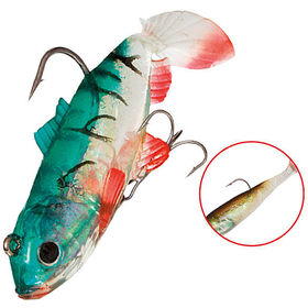 Виброхвост оснащенный Mikado Crystal Fish WXH-63 (10 см) 69  (упаковка - 2 шт)