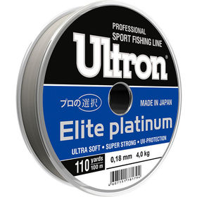 Леска Momoi Ultron Elite Platinum 100м 0.16мм (серебряная)