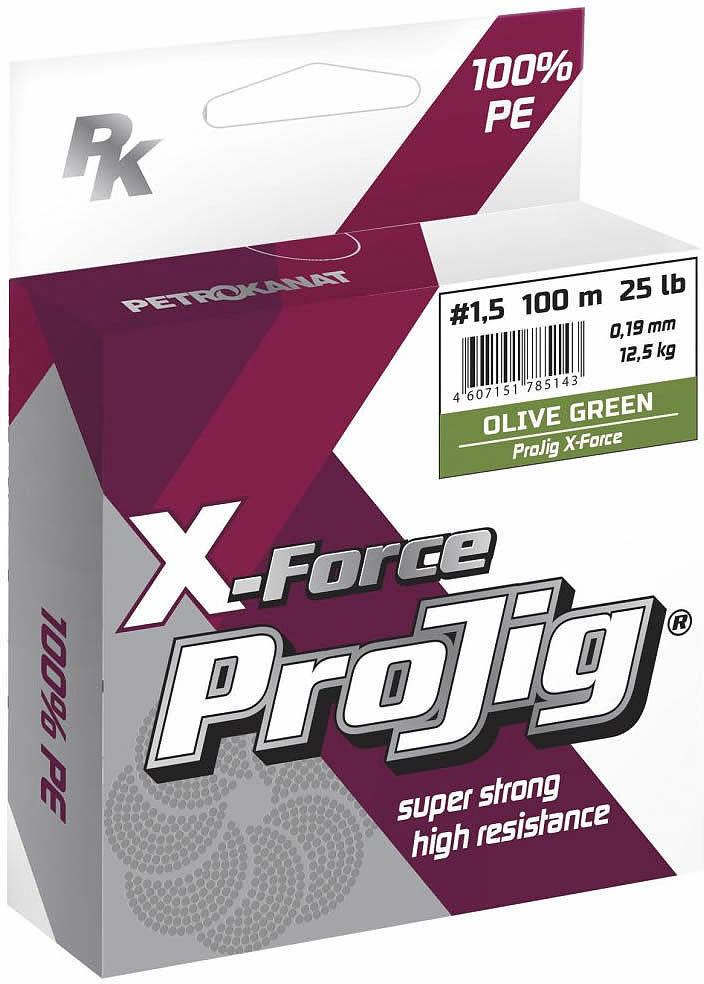 Леска плетеная Momoi ProJig X-Force 100м 0.12мм (хаки)