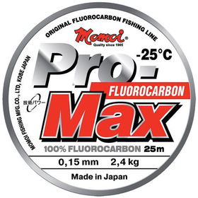 Леска зимняя Momoi Pro-Max Fluorocarbon 25м 0.10мм 1.2кг