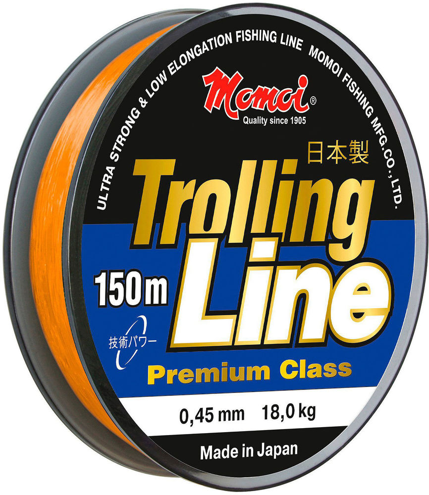 Леска Momoi Trolling Line 150м 0.28мм (оранжевая)