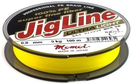Шнур Momoi JigLine Ultra Light 100м 0,05мм (желтый)