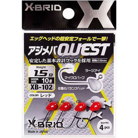 Джиг-головка Morigen XB-102 №10 (1.5г) Красный