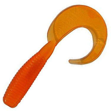 Твистер Mottomo Tornado (5.5см) Light Orange (упаковка - 20шт)