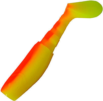 Виброхвост Mottomo X-JIG 7см Chartreuse Firebrick (упаковка - 6шт)