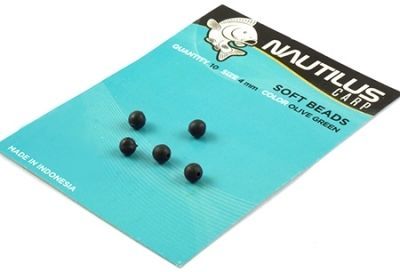 Бусина Nautilus Soft Beads 6мм (Olive Green)