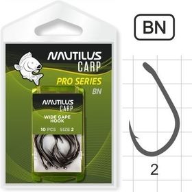 Крючок Nautilus Pro Series Wide Gape Hook BN №2