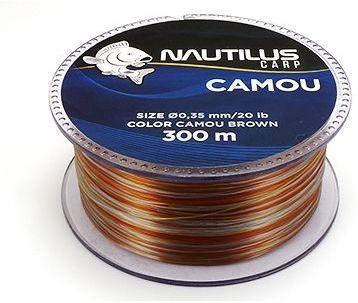 Леска Nautilus Camou Brown 300м 0.25мм (коричневая)