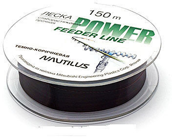 Леска Nautilus Power Feeder 150м 0.128мм (коричневая)