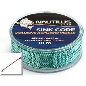 Лидкор готовый Nautilus Sink Core Double Looped Leaders (2*1м) 35lb Weed Spot Camou
