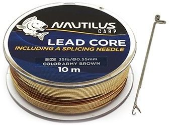 Лидкор Nautilus Supreme Lead Core (10м) 45lb (Army Brown)