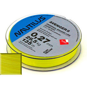 Плетеная леска Nautilus Avenger 8 Teflon Yellow d-0.23 22.7кг 135м