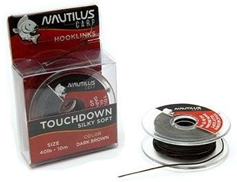 Поводковый материал Nautilus Silky Soft Touchdown 10м (30lb) Dark Brown