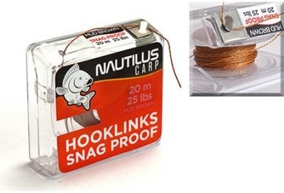Поводковый материал Nautilus Snag Proof 20м (45lb) Mud Brown