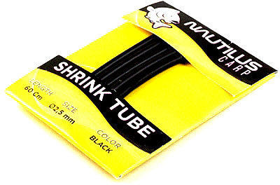 Трубка термоусадочная Nautilus Shrink Tube 2.5мм (60см) Black