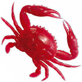 Приманка Nikko Super Crab 6 (15.2см) CO2 Solid Red