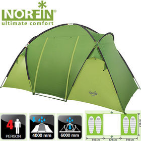 Палатка кемпинговая Norfin Burbot 4