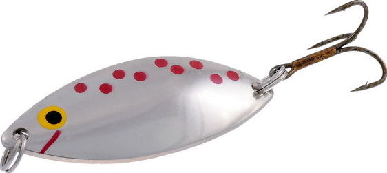 Блесна колебалка Norstream Kroko Spoon 25 гр silver red dots