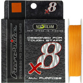 Леска плетеная Norstream Favorite 8X #0.8 150м 0.12мм (Orange)