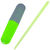 Цилиндр плавающий со стопором Iron Trout Pilot Stick L 4x18мм цв.Green/Grey (упаковка - 8шт)