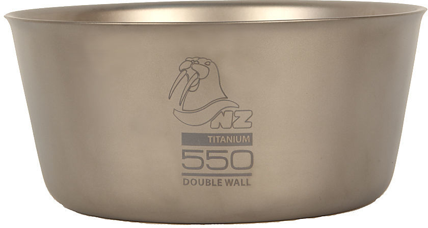 Посуда NZ TBDW-550 Пиала двустенная (титан) 550мл