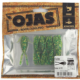 Мягкая приманка Ojas Tisbe-27 (2.7см) Рак-рыба 12 (упаковка - 9шт)