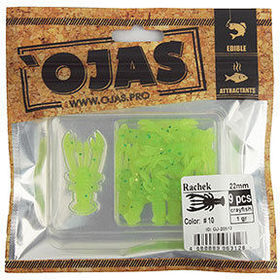 Мягкие приманки Ojas Rachek-22 (2.2см) Рак-рыба 10 (упаковка - 9шт)