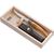 Нож складной филейный Opinel №10 VRI Folding Slim Olivewood в деревянном кейсе и с кожаным чехлом
