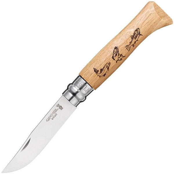 Нож складной Opinel №8 VRI Animalia Fish
