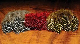 Перо цесарки Orvis Guinea Feathers Red