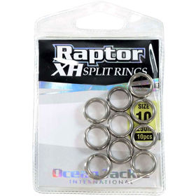 Заводные кольца OTI Raptor XH Split Rings №11/300lb (упаковка - 10шт)