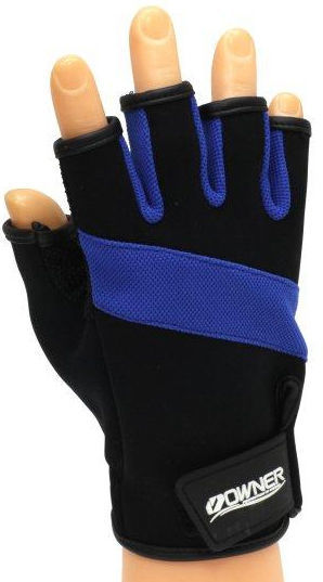 Перчатки Owner без пальцев р.L (черно-синий)