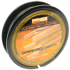 Поводковый материал в оболочке PB Products Downforce Tungsten 10м 20lb (Silt)