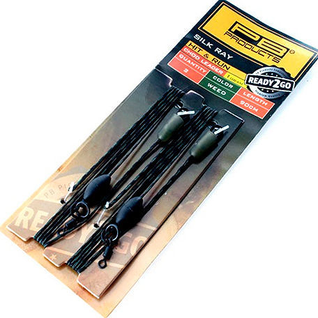PB Products Set A 2 Chod Leader Pesati In Seta Ray – Carpa Antigroviglio R2G – Tutti I Colori