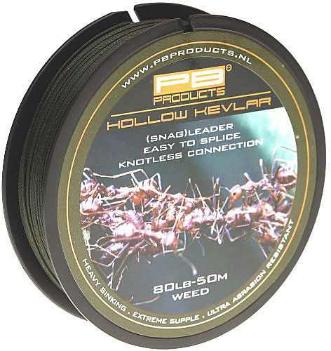 Снаг-лидер плетеный PB Products Hollow Kevlar Weed 50м 80lb