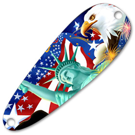 Блесна Pelican Flutter Trolling Spoon God Bless America