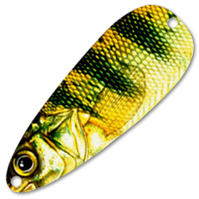 Блесна Pelican Flutter Trolling Spoon Yellow Perch