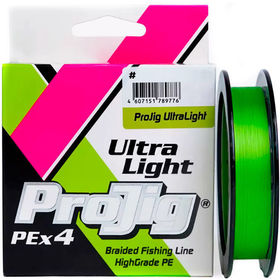 Шнур ProJig UltraLight 100м 0.05мм (Светло-зеленый)