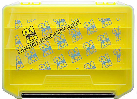 Коробка для приманок Pontoon 21 Lures Chillout Box 205x145x28мм  (желтая/верх прозрачный) купить по цене 630₽