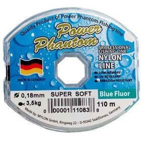 Леска Power Phantom Super Soft 110м 0.10мм (светло-голубая)