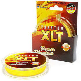 Плетеная леска Power Phantom XLT 4x Yellow 120м 0.14мм 15кг