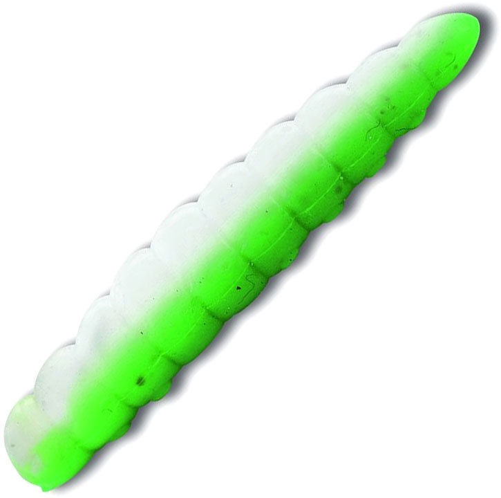 Опарыш Quantum Magic Trout B-Maggot запах чеснока (2.5см) Green/White (упаковка - 10шт)