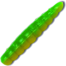 Опарыш Quantum Magic Trout B-Maggot запах чеснока (2.5см) Yellow/Green (упаковка - 10шт)