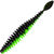 Приманка Quantum Magic Trout T-worm P-tail запах сыра (6.5см) Neon Green/Black (упаковка - 6шт)